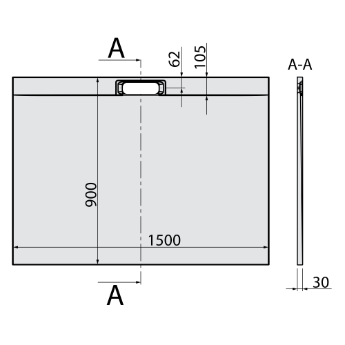 Sapho POLYSAN KAZUKO 150x90 zuhanytálca, fehér 40344