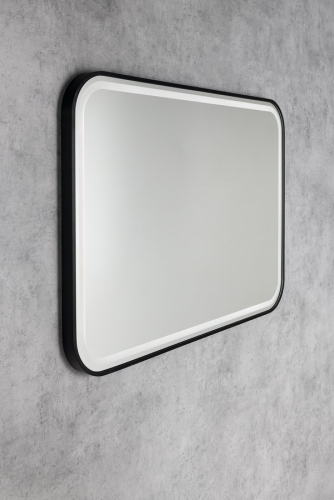 Sapho CETIS 100x70 cm tükör LED világítással, matt fekete CT100