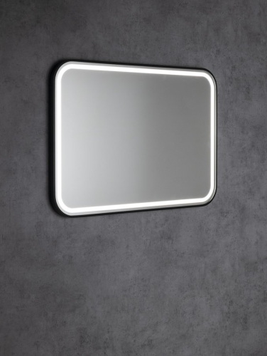 Sapho CETIS 100x70 cm tükör LED világítással, matt fekete CT100