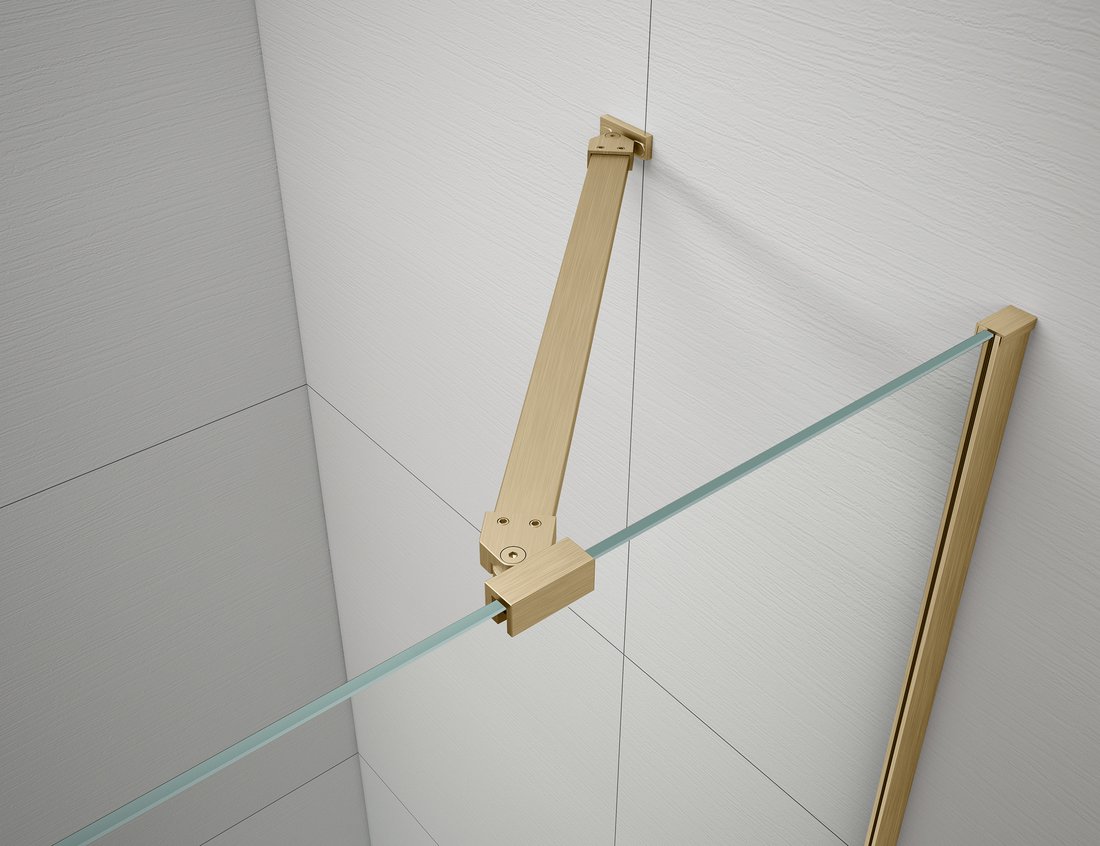 Sapho POLYSAN FISA profil és merevítő kádparavánhoz, matt arany FS8042