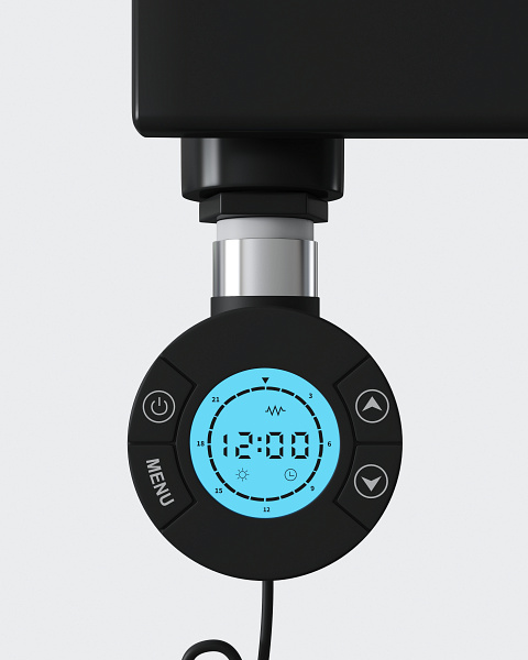 Wasserburg 700W fűtőpatron törölközőszárító radiátorhoz, fekete 20.1000 Black