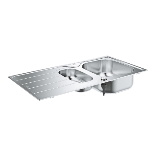 Grohe K200 rozsdamentes acél mosogatótálca csepegtetővel 31564SD1