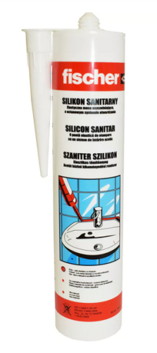 Fischer szaniter szilikon standard, 280 ml áttetsző 79514