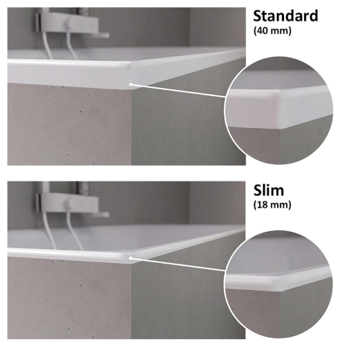 Sapho POLYSAN CLEO SLIM 170x70 cm akril kád, fehér 74611S