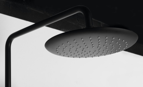 Sapho SOLARIS termosztátos zuhanyrendszer, matt fekete/króm WD139BC