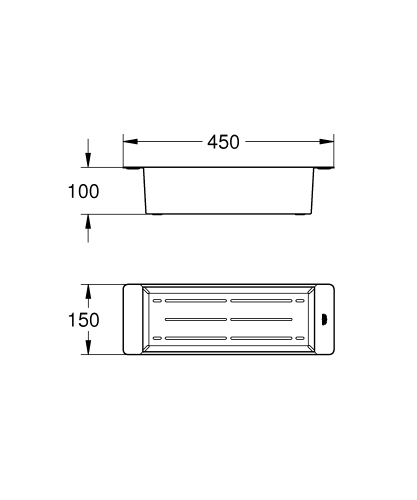 Grohe rozsdamentes acél többfunkciós szűrőedény brushed hard graphite 40852AL0