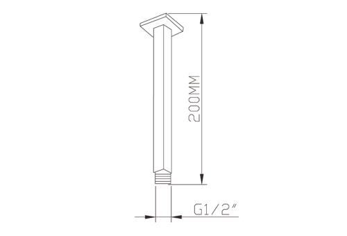 Sapho NANCY 20 cm zuhanykar, matt arany 1205-07GB