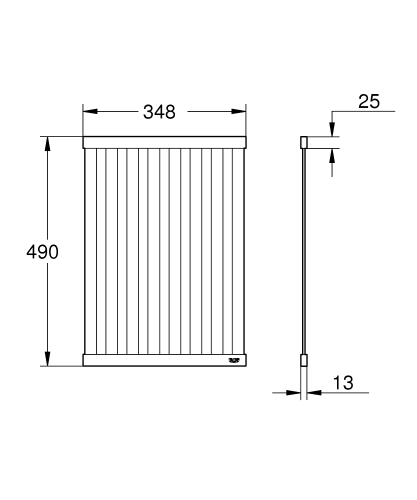 Grohe összecsukható nagy edénytartó, brushed hard graphite 40854AL0