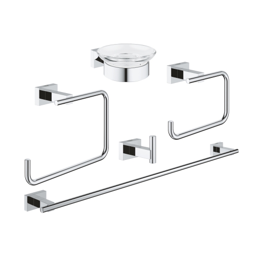 Grohe Essentials Cube fürdőszobai kiegészítőkészlet 5 az 1-ben 40758001