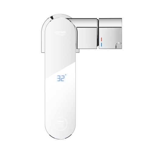 Grohe GROHE Plus egykaros mosdócsaptelep LED-es kijelzővel M-es méret, króm 23958003