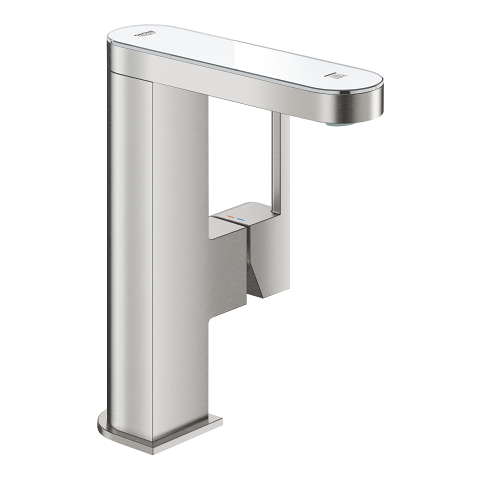 Grohe GROHE Plus egykaros mosdócsaptelep LED-es kijelzővel M-es méret, supersteel 23958DC3