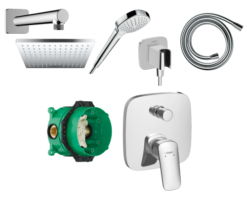 Hansgrohe Logis falsík alatti csaptelep szett, króm SZP-HG34