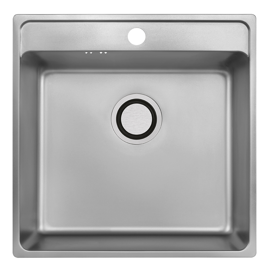Laveo BESOS egymedencés mosogató, natúr inox SLB_210T