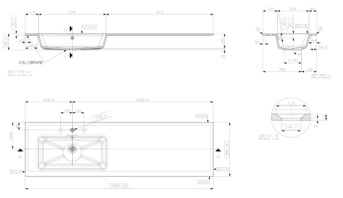 Marmy BERGAMO SLIM 160x46 cm balos mosdó, fehér 80 8386 16 31 10