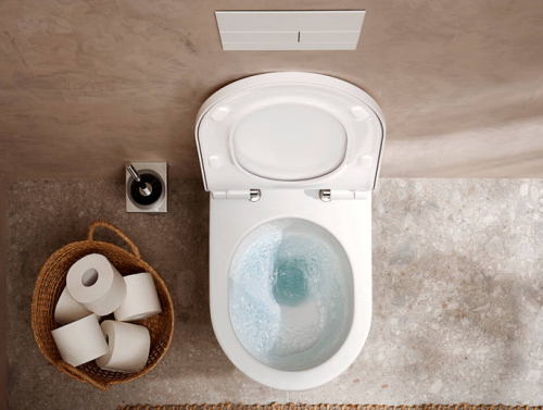 Hansgrohe EluPura S Fali WC Set 540 perem nélküli AquaFall Flush WC ülőkével és SoftClose, QuickRelease fedéllel, HygieneEffect 62021450