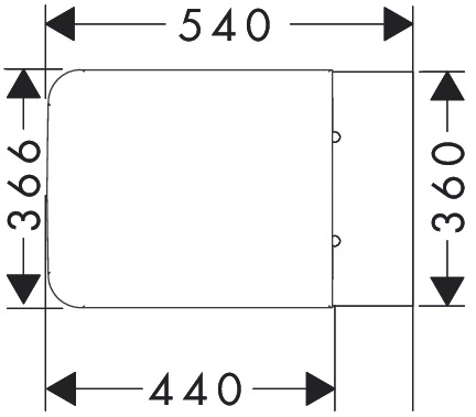 Hansgrohe EluPura Q Fali WC szett 540 perem nélküli AquaFall Flush WC ülőkével és SoftClose, QuickRelease fedéllel, SmartClean 61117450