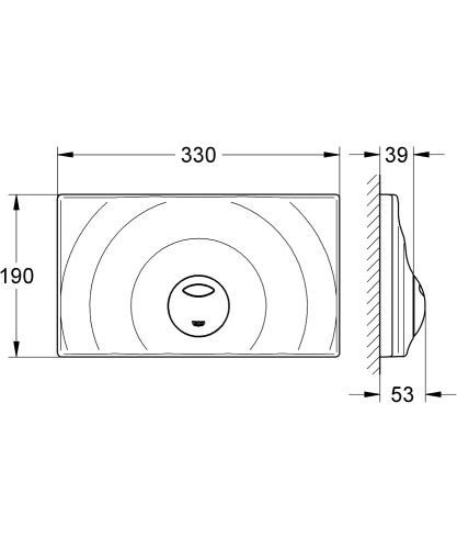 Grohe Surf G nyomólap, fehér 37859SH0