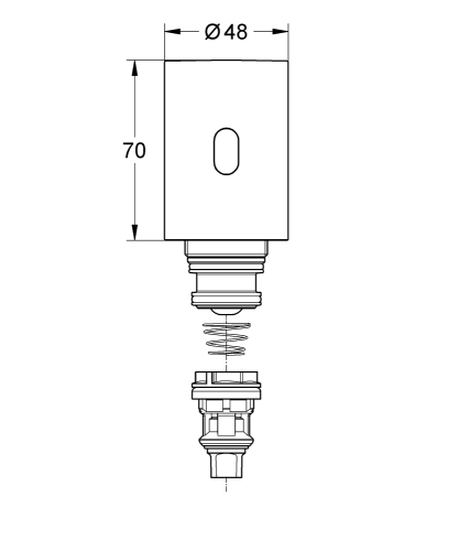 Grohe Tectron utólagos felszerelési egység, króm 37428000