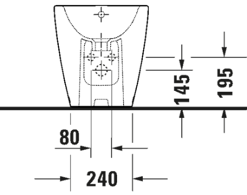 Duravit D-Neo álló bide, fehér 2294100000