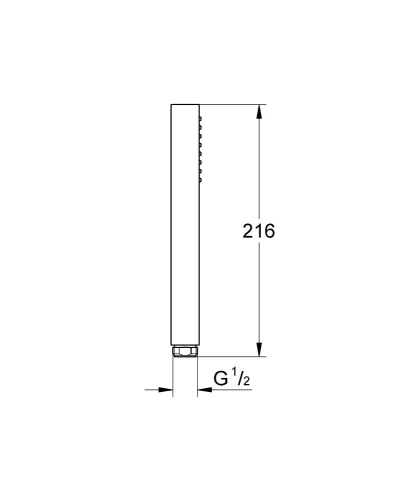 Grohe Rainshower Aqua Cube Stick Kézizuhany 1 spray, brushed hard graphite 26885AL0