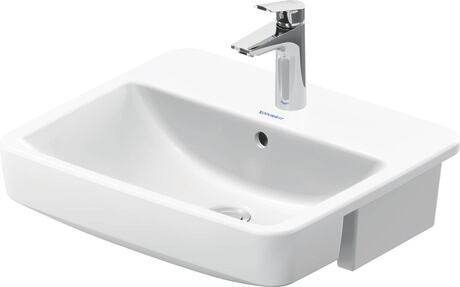 Duravit No.1 félig beépíthető mosdó 55x46 cm, fehér 03765500002