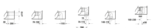 Duravit No.1 perem nélküli monoblokkos wc csésze 21820900002