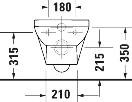 Duravit No.1 Compact perem nélküli fali wc ülőkével szett 45750900A1