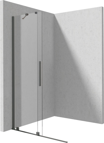 Deante PRIZMA 100 cm Walk-in tolóajtós zuhanyfal, titanium KTJ_D30R