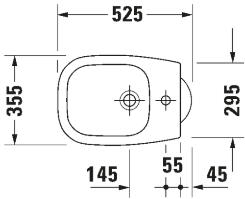 Duravit D-Code álló bidé 22371000002