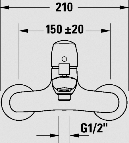 Duravit DuraStyle Basic egykaros kádcsaptelep, króm N15230000010