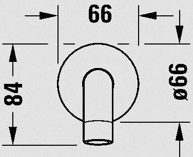 Duravit DuraStyle Basic kádbeömlő, króm N15240010010