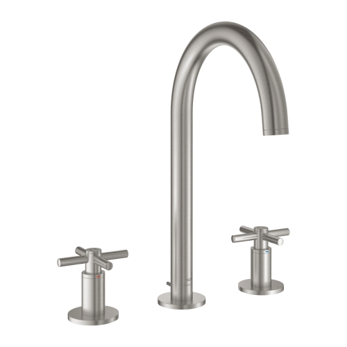 Grohe Atrio 3-lyukas mosdócsaptelep L-es méret, supersteel 20643DC0