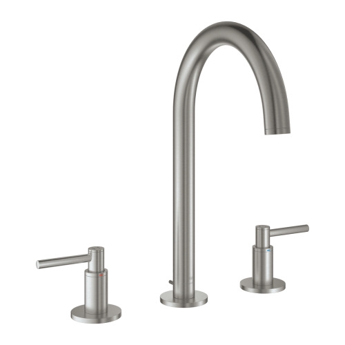 Grohe Atrio 3-lyukas mosdócsaptelep L-es méret, supersteel 20649DC0