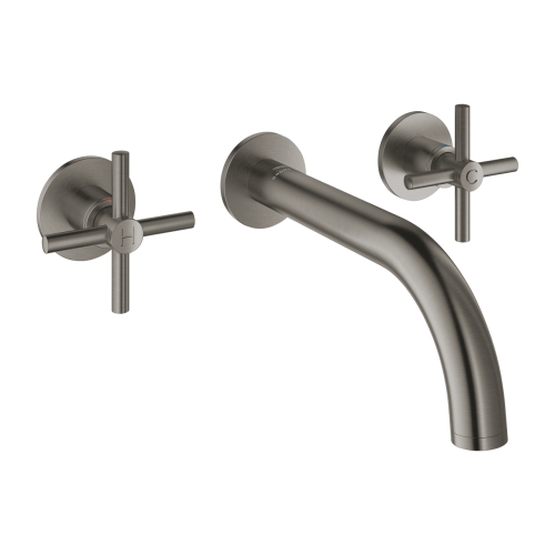 Grohe Atrio 3-lyukas mosdócsaptelep M-es méret, Brushed Hard Graphite 20661AL0