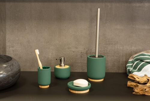 Sapho FANCY álló fogkefetartó, sötétzöld 2126105