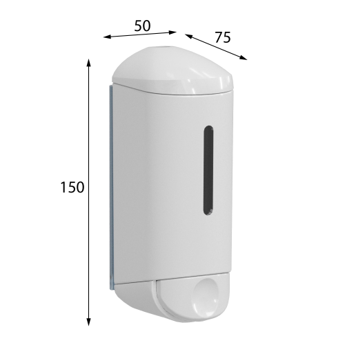 Sapho MARPLAST SHOWER SMALL fali szappanadagoló, fehér A94501