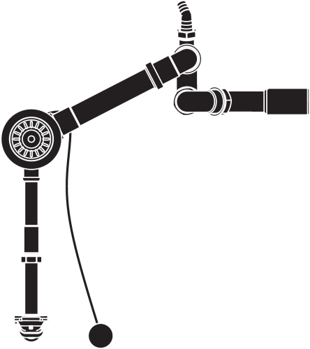 Hansgrohe D14-11 Automata le- és túlfolyó szett egymedencés mosogatóhoz 43931800