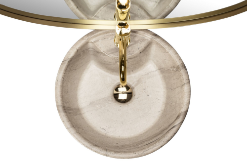 REA Blanka Natural Matt Marble szabadon álló mosdó REA-U4664