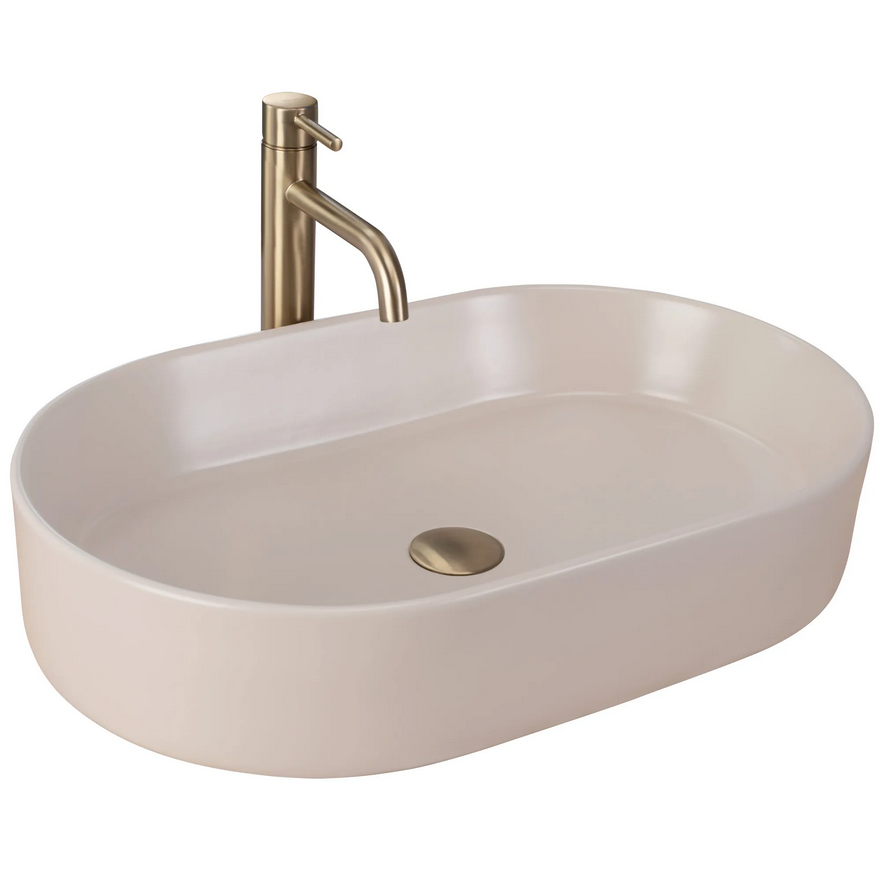 REA Nadia 60 BEIGE MATT pultra ültethető mosdó 61x38,5 cm REA-U9661