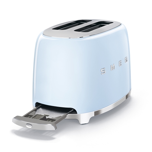 SMEG retro 2 szeletes kenyérpirító, világoskék TSF01PBEU