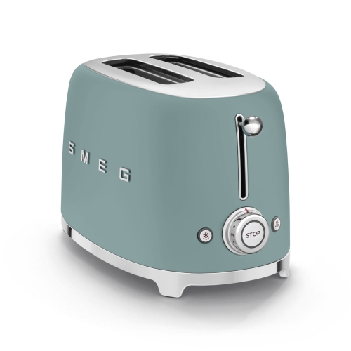 SMEG retro 2 szeletes kenyérpirító, smaragdzöld TSF01EGMEU