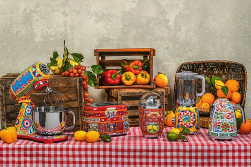 SMEG & Dolce&Gabbana retro vízforraló, Szicília a szerelmem KLF03DGEU