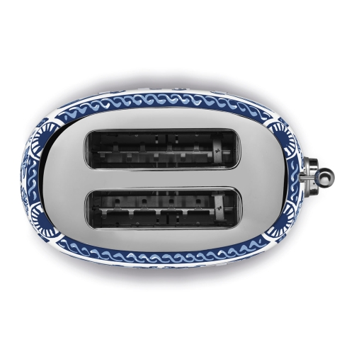 SMEG & Dolce&Gabbana retro 2 szeletes kenyérpirító, Mediterrán kék TSF01DGBEU