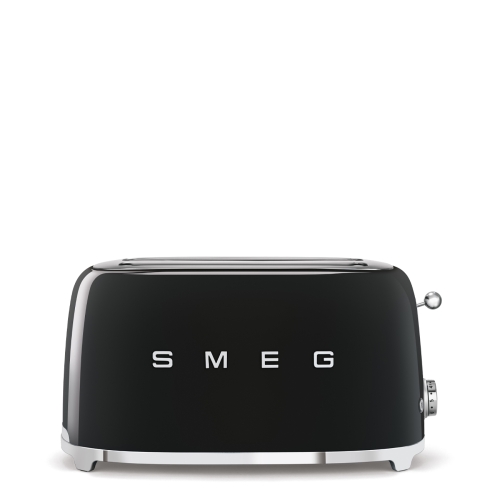 SMEG retro 4 szeletes kenyérpirító, fekete TSF02BLEU