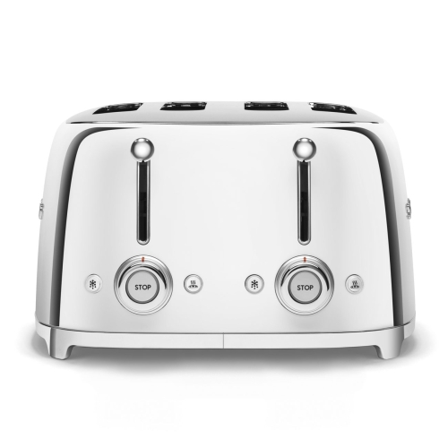 SMEG retro 2x2 szeletes kenyérpirító, acél TSF03SSEU