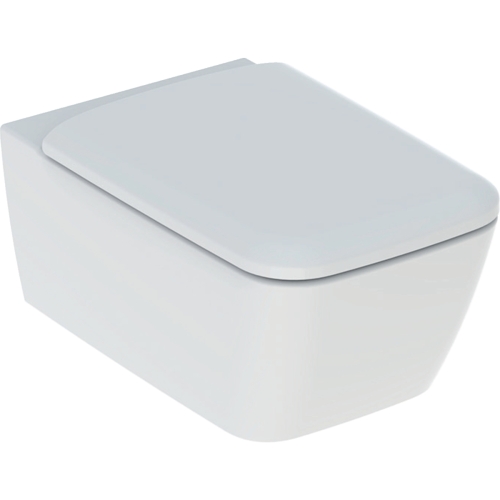 Geberit iCon Square fali WC mélyöblítésű készlet, Rimfree, WC-ülőkével 500.807.00.1