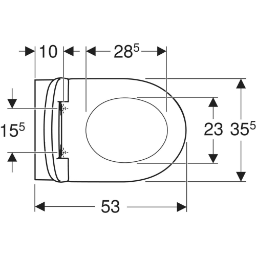 Geberit Selnova fali WC mélyöblítésű készlet, Rimfree, WC-ülőkével 501.751.00.1