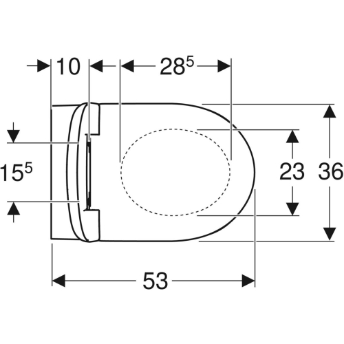 Geberit Selnova fali WC mélyöblítésű készlet Rimfree, WC-ülőkével 501.750.00.1