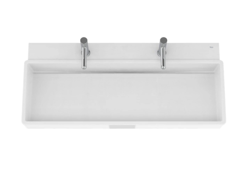 Roca Tura fali mosdó két csaplyukkal 100x43 cm, matt fehér A327699620