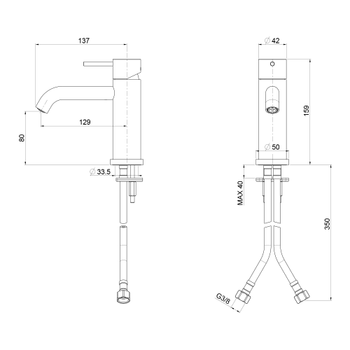 Sapho ULTRAMIX mosdócsaptelep, króm UT002